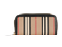 Burberry Striped Long Zip-Around Wallet, front view